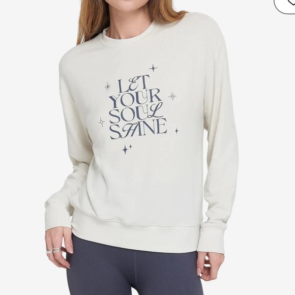 NWT Spiritual Gangster SOUL SHINE SAVASANA PULLOVER sweater cream white - Picture 1 of 10